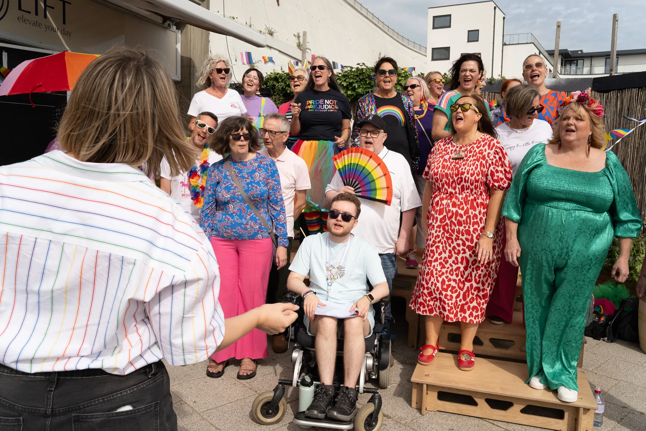 The Some Voices choir perform at Ramsgate Pride